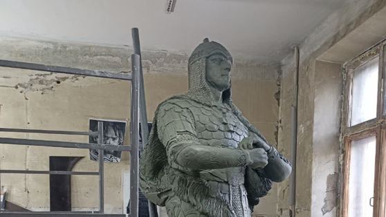 В Перми завершили создание глиняной модели памятника Александру Невскому