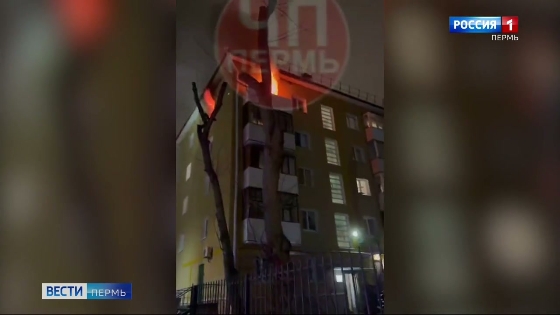 В Перми горела квартира в пятиэтажке на ул. Борчанинова