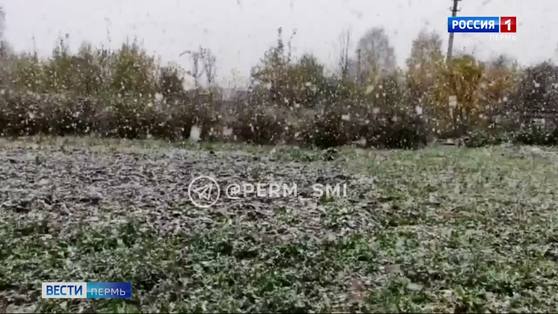 В Сивинском районе выпал первый снег