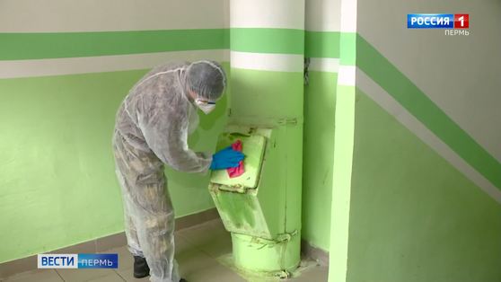 В Перми продезинфицированы почти шесть тысяч подъездов 