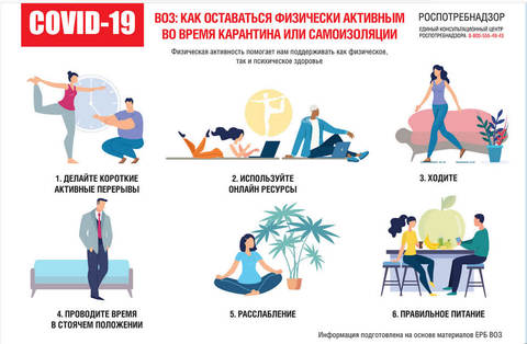  ВОЗ рекомендует оставаться физически активным во время карантина или самоизоляции 