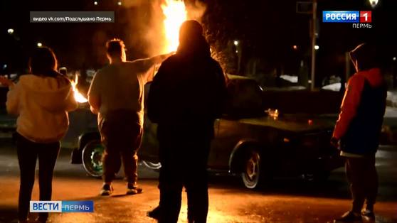 Поджог автомобиля в центре Перми не заметили ни камеры, ни силовики