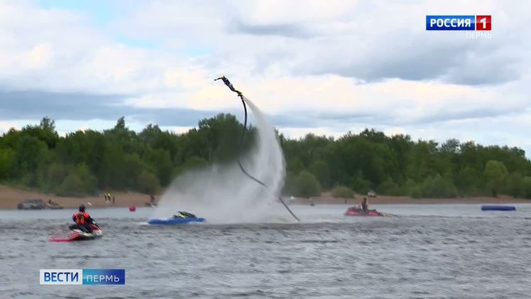 На городском пляже