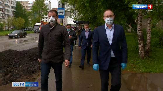Глава Перми оценил ход реконструкции улиц Карпинского и Революции