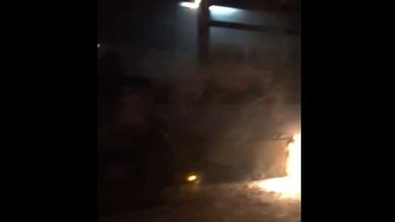 В Перми загорелся автобус 