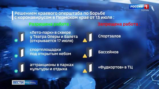 В Прикамье сняли ряд ограничений