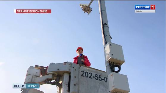 Прямое включение: на автотрассе «Пермь-Усть-Качка» монтируют новую систему видеофиксации