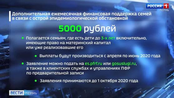 В ПФР рассказали о выплатах 5 тысяч рублей семьям с детьми до трёх лет