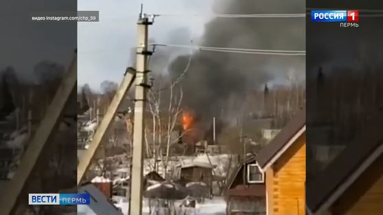 В Кировском районе Перми произошел пожар в частном доме