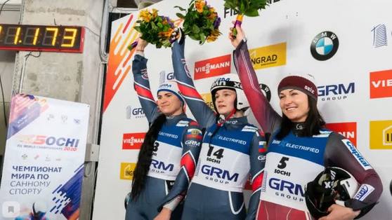 Прикамские спортсменки завоевали золото и серебро чемпионата мира по санному спорту