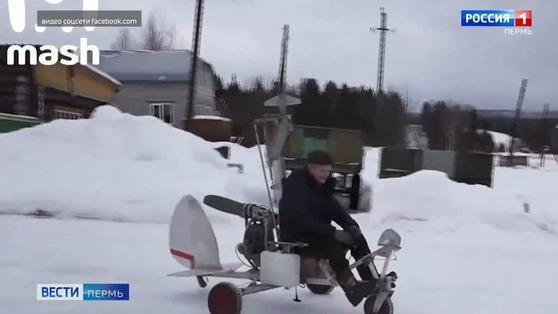 Житель Прикамья собрал автожир из подручных материалов