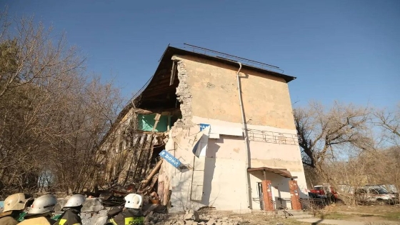 В Перми обрушилась часть стены расселенного дома