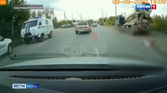В Перми КАМАЗ насмерть сбил человека