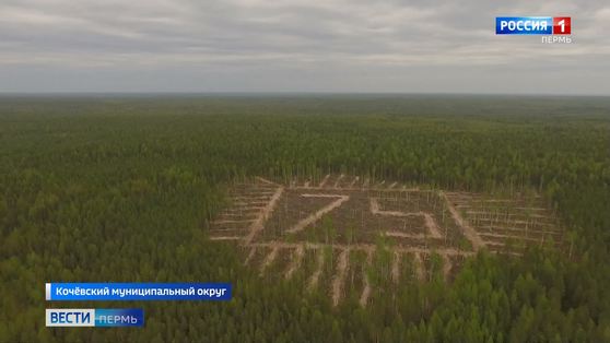 Геоглиф Победы увидят из космоса