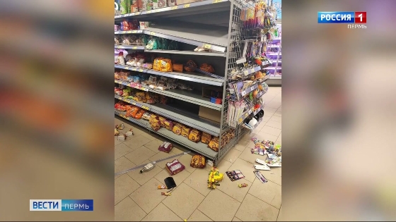 В Перми пьяный устроил дебош в продуктовом магазине