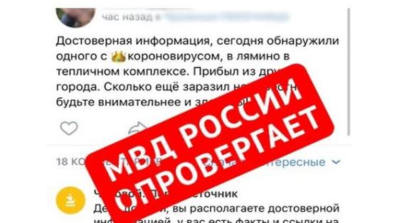 Жительницу Чусового оштрафовали за фейковую публикацию о коронавирусе