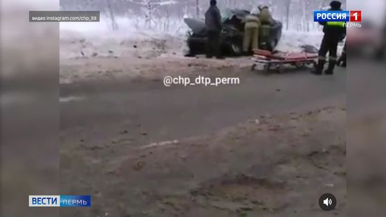 Гололедица в Прикамье стала причиной серии ДТП