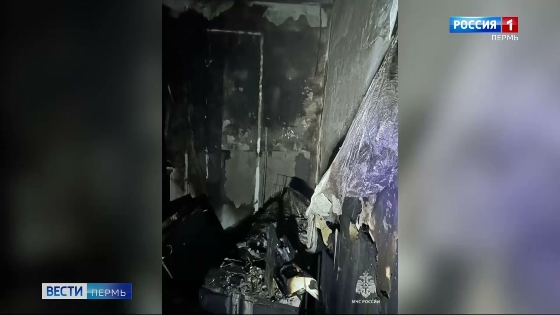 В Перми на ул. Лебедева произошел пожар в многоквартирном доме