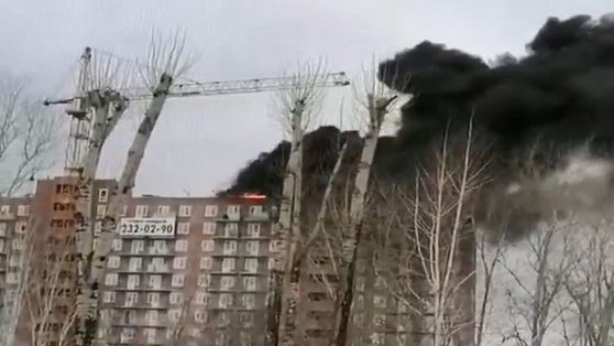 В Перми на крыше новостройки произошел пожар