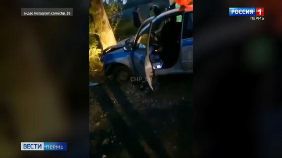 В Перми произошла авария с участием автомобиля ДПС