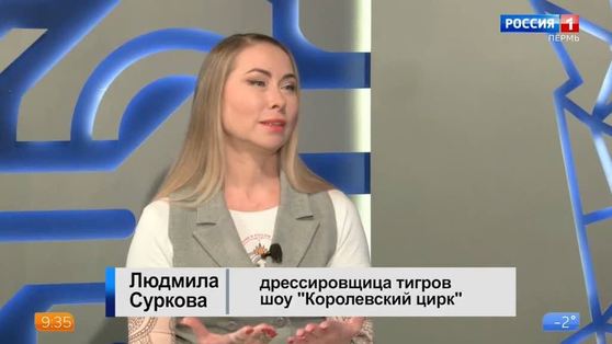 "Гость студии": дрессировщица тигров Людмила Суркова